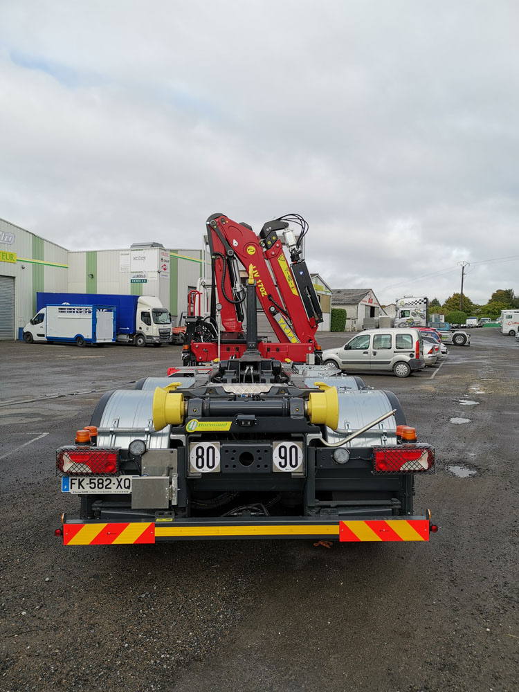 Bras amovible pour camion de collecte des déchets - capacité 2T à 26T - système multi-caissons - HPC_2