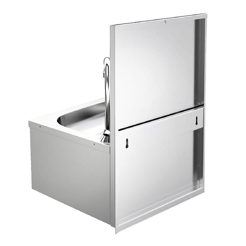 Lave-mains à commmande fémorale avec distributeur de savon | P 300 mm_2