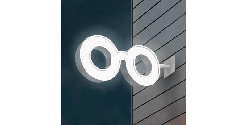 Enseigne drapeau optique LED - Éclairage programmable et garantie 3 ans_2