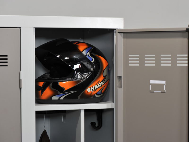 Vestiaire 2 cases - industrie salissante - structure monobloc acier - fermeture classe C - normes NF_2
