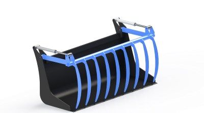 Bivalve bucket - Godets de déversement et grands volumes - Dalmasso - outil robuste et stable pour ensilage avec coupe hydraulique_2