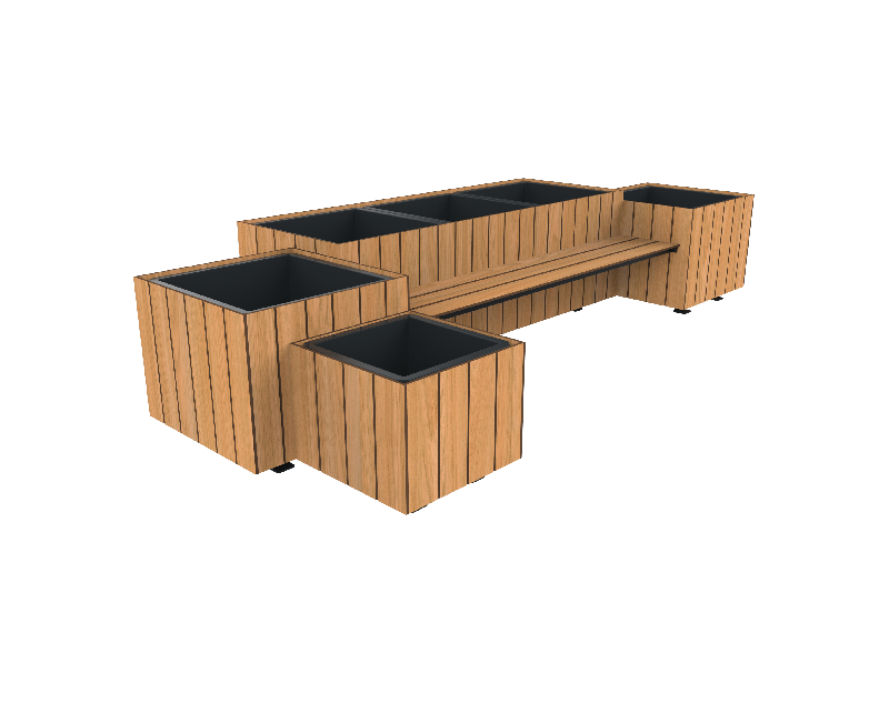 Jardinière - Esthétique et robuste avec habillage en HPL - Copal_2