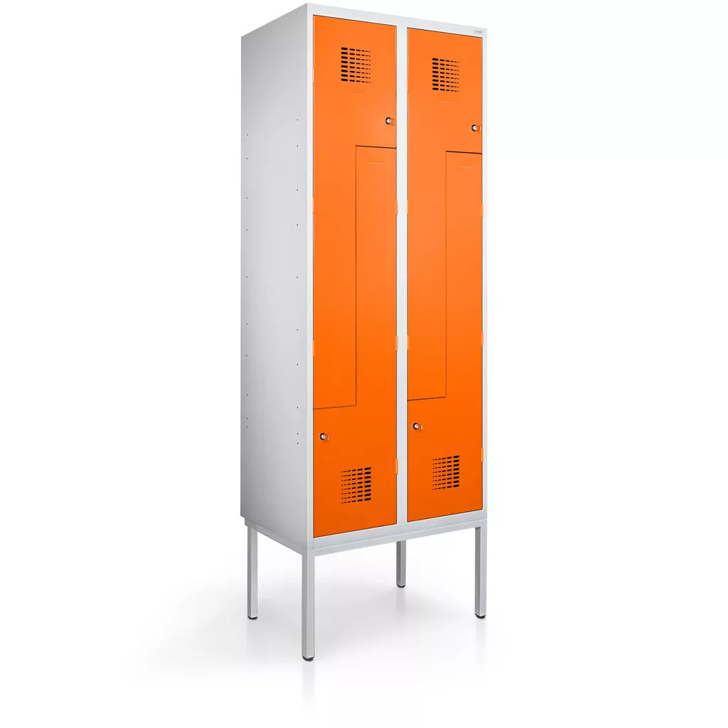 Vestiaire en L métallique  - 4 portes - 80 cm de largeur_2