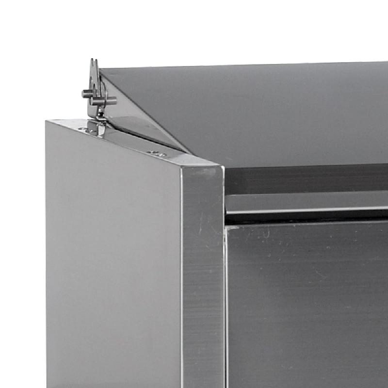 Vitrine à ingrédients réfrigérée avec capot - 8 x GN1/3 | Tefcold - GVC38-180 S/S_2