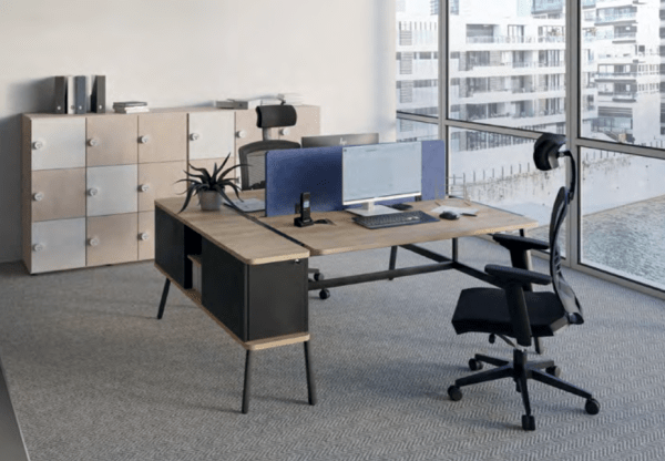 Bureaux open space multipostes fixes ou coulissants Alto - Buronomic - Design flexible et ergonomique_2