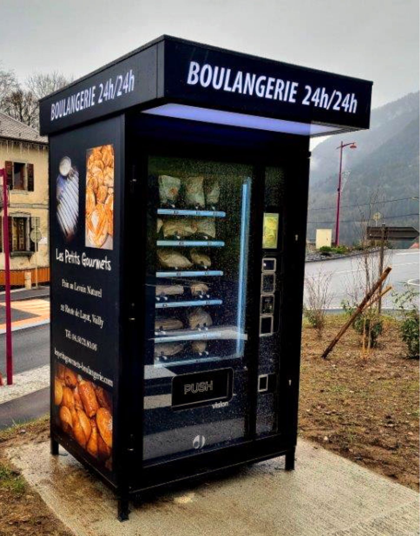 Distributeur automatique connecté pour baguettes, pains, viennoiseries_0
