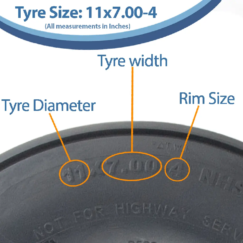 Pneu pour tondeuse à gazon 11x7.00-4 à crampons multiples, 4 plis, pour Hay Bob, Turner Hay Rake, Wanda P508_2
