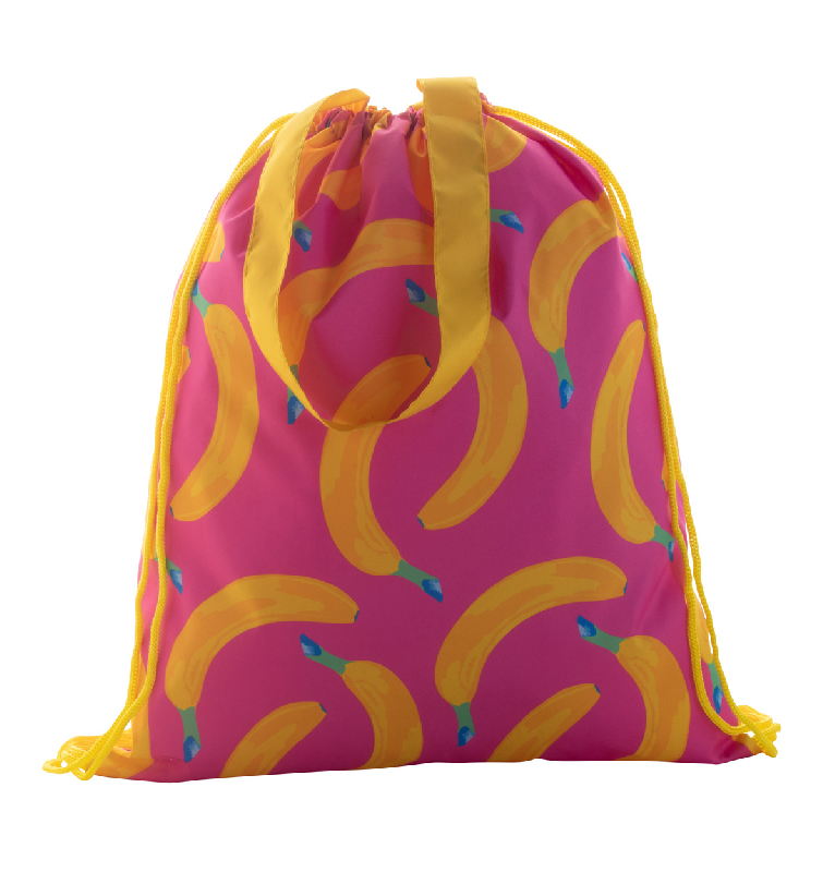 Sac piscine personnalisé - sur mesure avec cordes colorées et longues anses - polyester 190T - impression sublimation totale_2