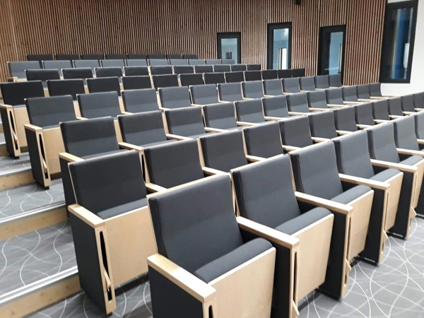 Fauteuil  pour amphithéâtre et salle de conférence résistant à assises relevable pour ERP - JOBS_3