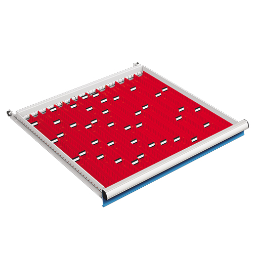 Goulottes pour armoire à tiroirs - Hauteur frontale 50 mm et plus - Multiples configurations avec godets et séparateurs_2