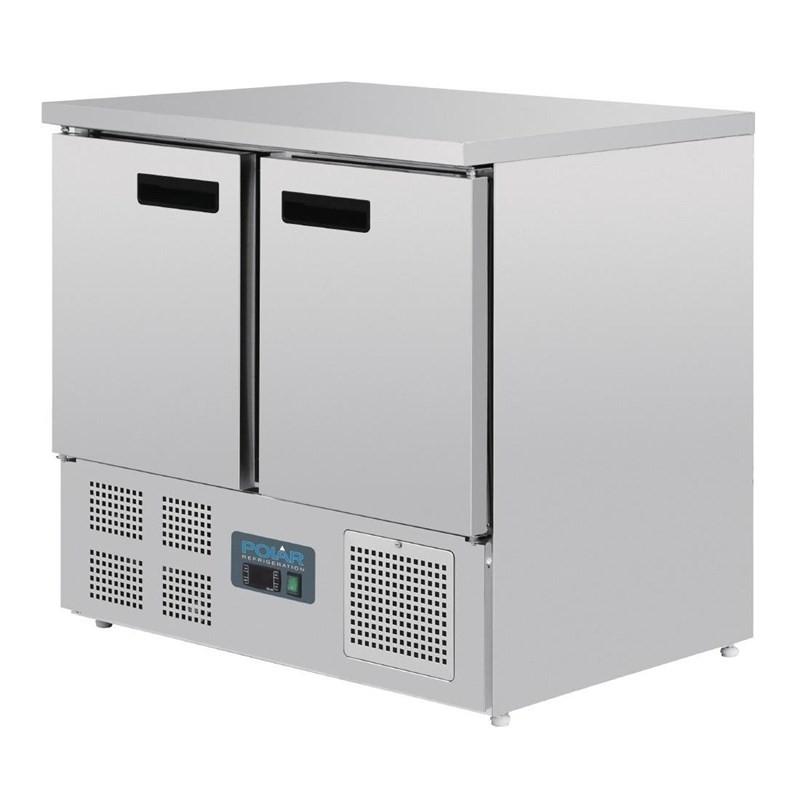 Table réfrigérée positive compacte 2 portes 240L Série G U636 Polar_2