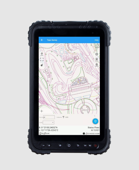 Tablette Android P8 - Écran 8 pouces lisible en plein soleil - Android 12 - IP67 - GNSS haute précision_2