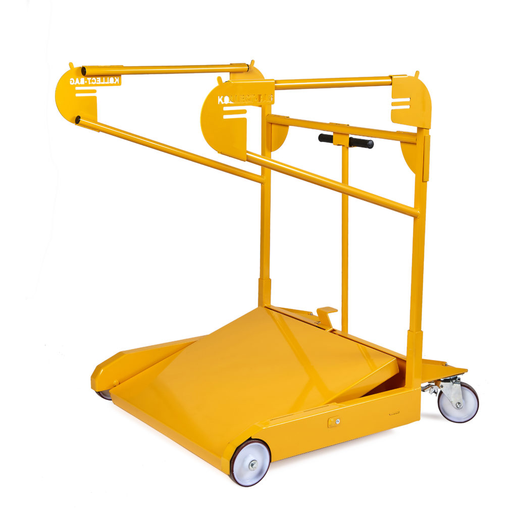 Chariot pour évacuation facile de big-bag rempli