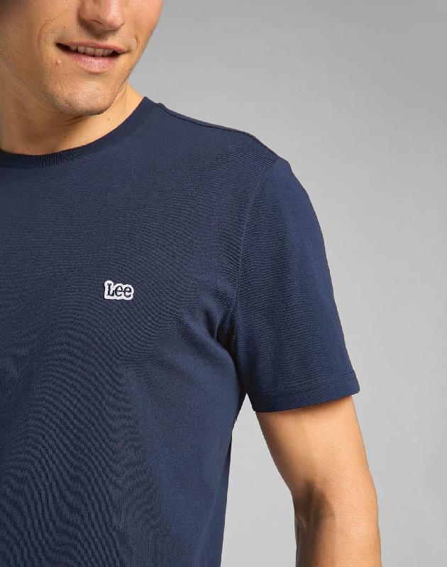 T-shirt Patch Logo Lee - 100% coton biologique - Réf : L60U - Plusieurs tailles et couleurs disponibles_2