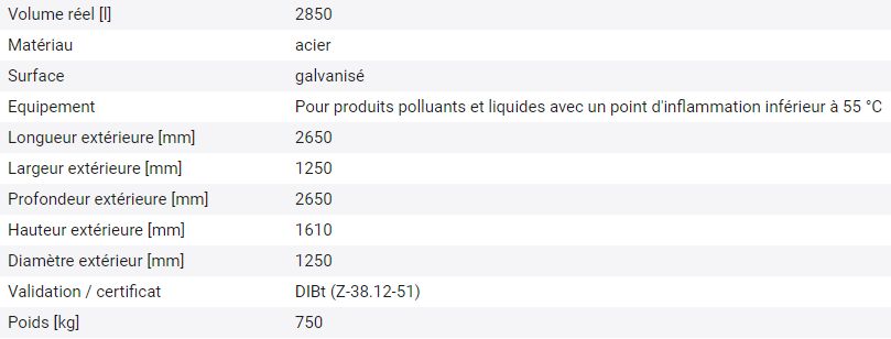 254365w - Cuve de stockage type LT à double paroi, pour produits polluants et inflammables_2