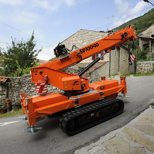 Mini-grue araignée télescopique sur chenilles adaptée pour le travail dans les espaces confinés - jekko spx 1040_2