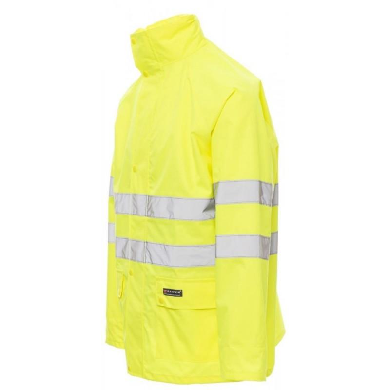 Veste de pluie haute visibilité - Hurricane Jacket orange fluo 02001S - bandes 3M et coutures thermo-soudées_2