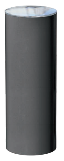 Borne inox peint sur zinc - tube acier Ø220 mm - hauteur 600 mm - pommeau inox brossé type 316_2