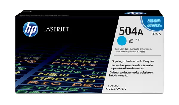 HP 504A toner LaserJet cyan authentique_2