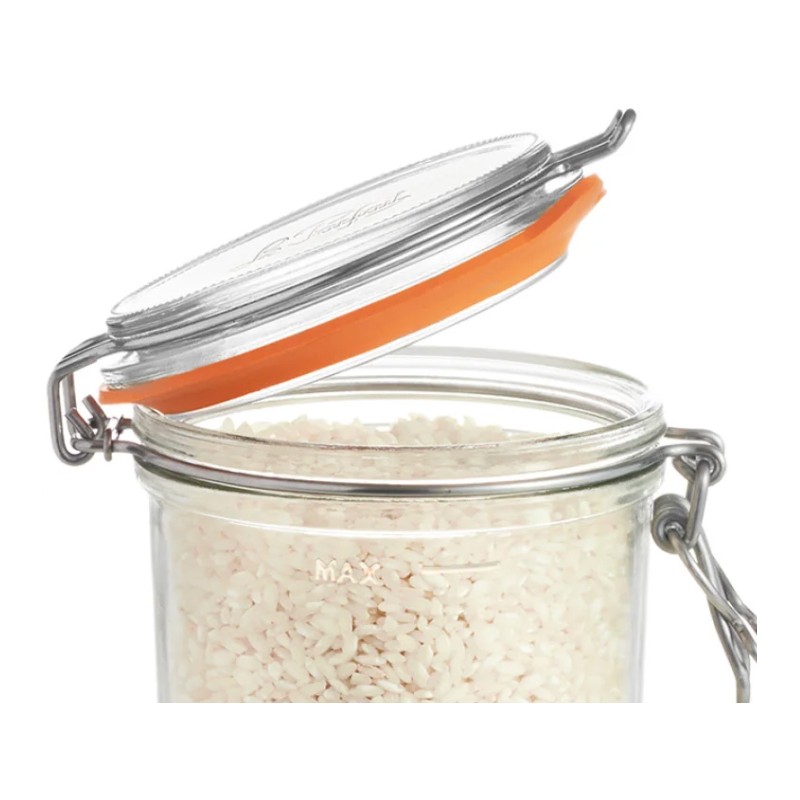 Pack de 6 bocaux Terrine Le Parfait Super 1000 g Ø 100 mm avec joint et fermeture inox - WL000007_2