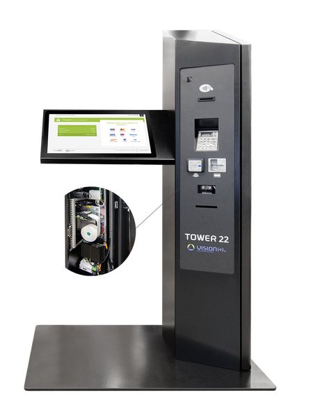 Borne de paiement multi-usages - TOWER 22 APLUS Système Automation - écran tactile 22 pouces, fiable et évolutive_2