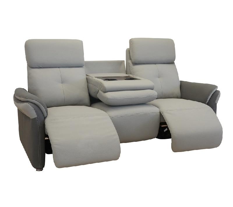 Canapé électrique 3 places avec assises confortables à ressorts ensachés