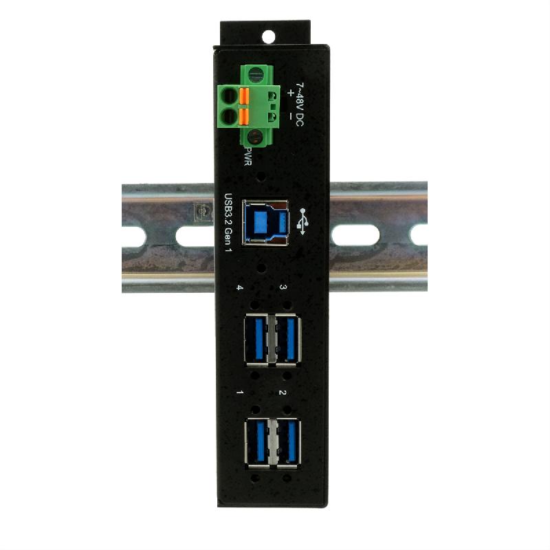 EXSYS EX-1185HMVS-2 Hub USB 3.2 Gen1 métal à 4 ports, protection de surtension 15KV ESD_2
