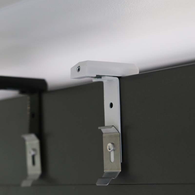 Store enrouleur anti regard et anti chaleur argent foncé - rejet thermique 92% - mécanisme blanc - sans coffre - sf-cobalt-b_2