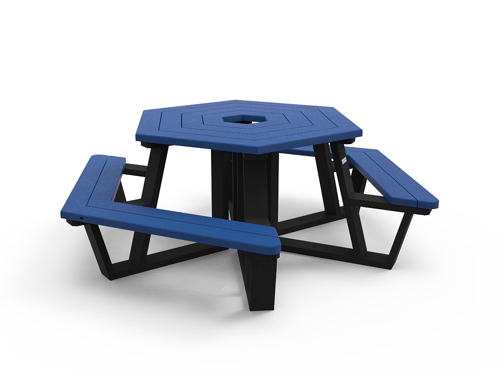 Table de pique-nique HELIOS - PMR - largeur 2324 mm - STD OR-TPN-02-PMR2 - 2 accès PMR - jusqu'à 95% plastique_2