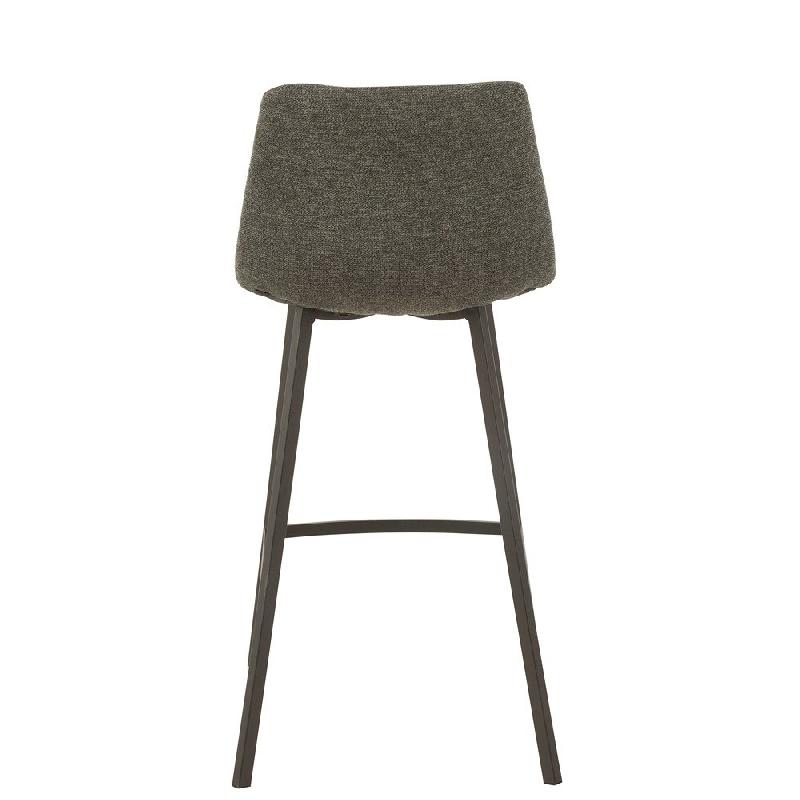 CHAISE DE BAR MILENA  GRIS FONCÉ / VELOURS_2