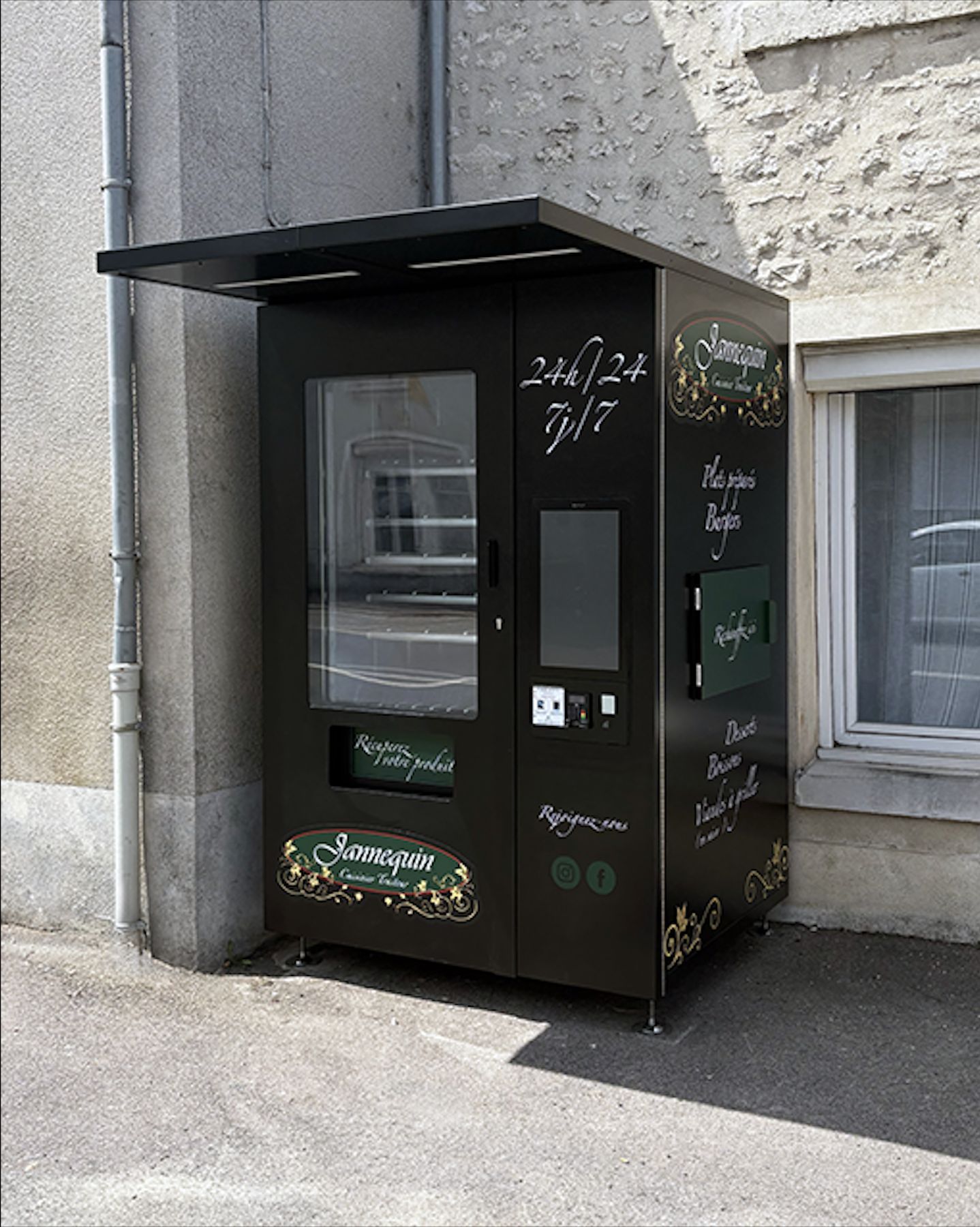 Distributeur automatique extérieur avec module de chauffe pour boucherie_2