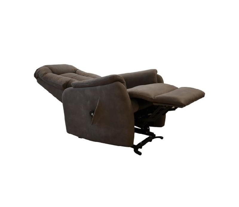 Fauteuil relax releveur Nersac - bi-moteur - microfibre brun taupé - confort ergonomique_2