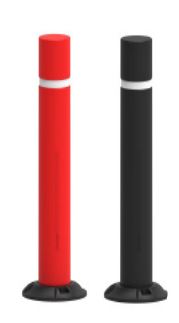 Platine d'ancrage pour bornes 20° - TOTAL / TOTAL + - STI Balisage routier - Polypropylène noir avec traitement anti UV_2