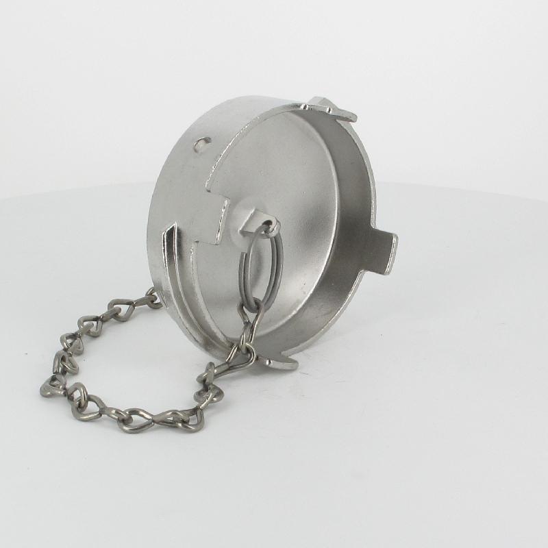 Bouchon sans verrou + chainette Ø 80 mm - Inox_2