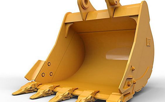 Godet d'excavation à usage normal avec lame de nivellement - caterpillar finance france - 1 200 mm (48 in) - poids 688 kg_2