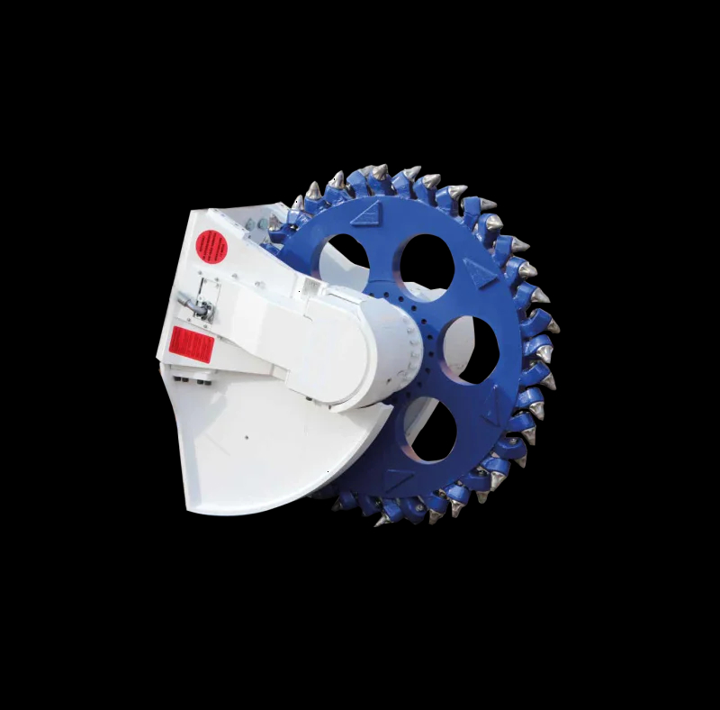 Trancheuse de fouille hydraulique à roue - double moteur pour roches jusqu'à 120 MPa - Utilisation sous l'eau jusqu'à 30 m_2