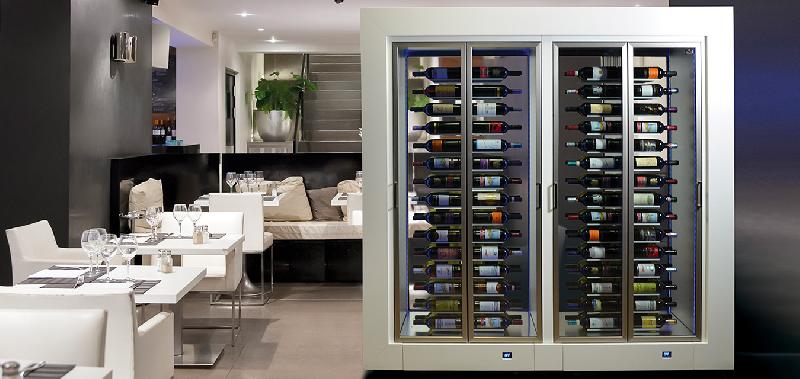 Vitrines à vins modulaires pour exposition et conservation - Large gamme de combinaisons et finitions_2