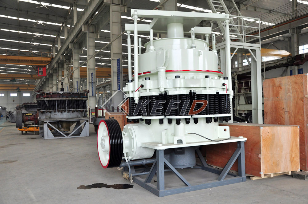 Concasseur giratoire avec taille de granulation en sortie de 9mm à 64mm