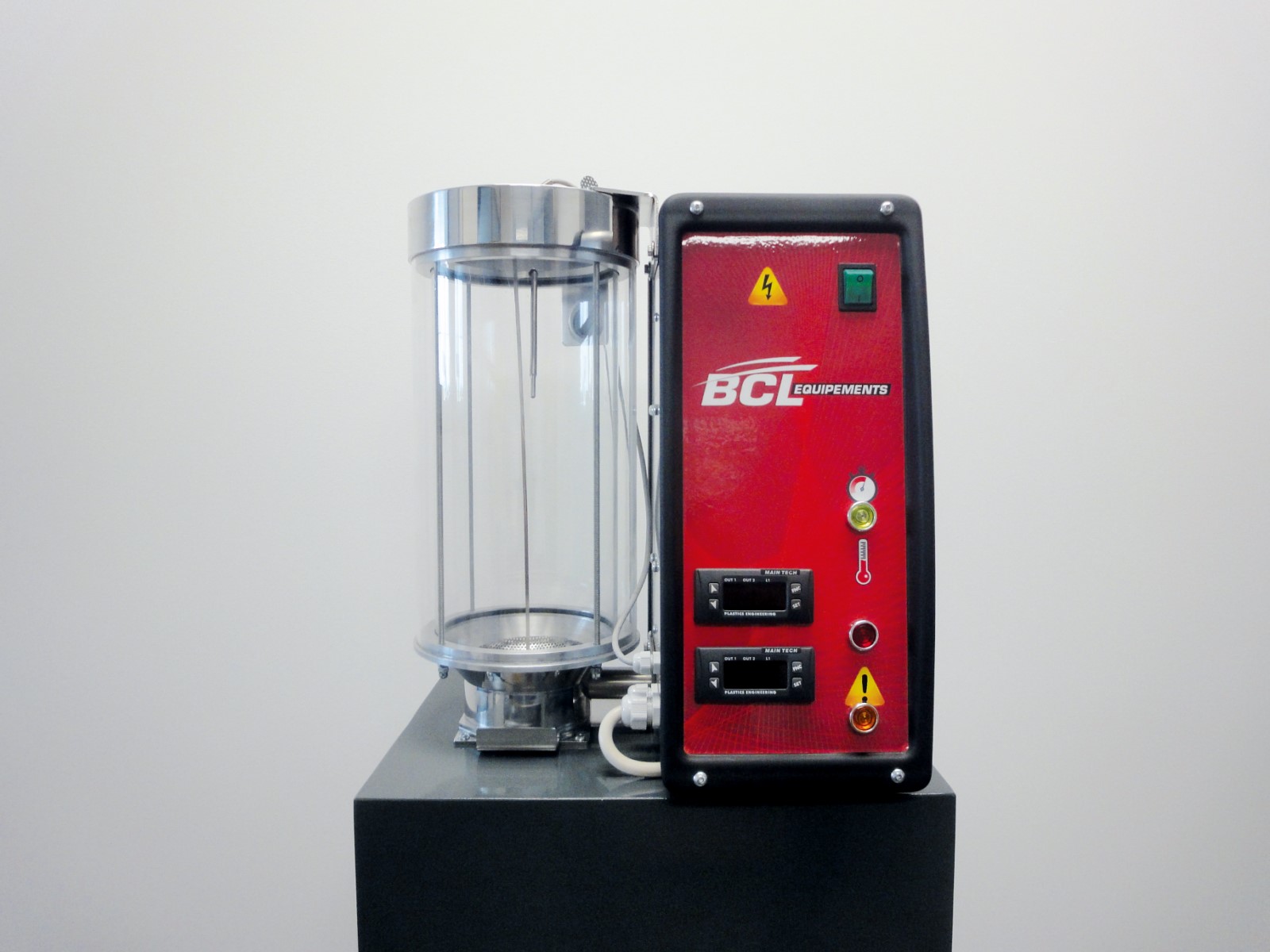 Dessiccateur à air comprimé type DC5 - Débit 5-10 m³/h - Trémie en verre Pyrex 5 dm³ - Chauffe inox calorifugée_2