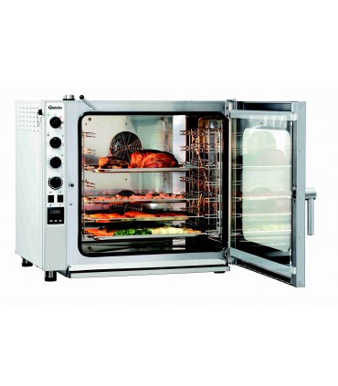 Four mixte à vapeur professionnel à hotte aspirante et affichage led - silverstream 7111m réf. 116728 bartscher_2