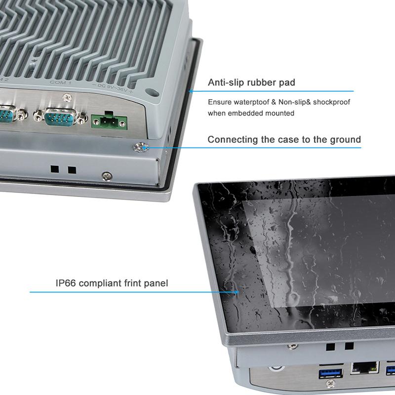 Panel PC industriel fanless 10,1 pouces - Supervision, HMI, automatisation - EVI-C010WAC_2
