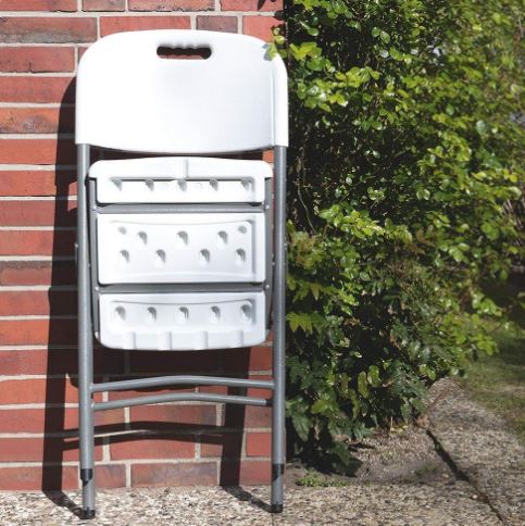Chaise pliante confort en résine ultra solide - 45x42x89cm - Supporte jusqu'à 140 kg - Réf 95-54221-223204-unite_2