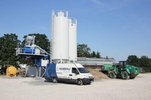 Centrale de mélange de béton Euromix 100 avec trémies de 88 m3