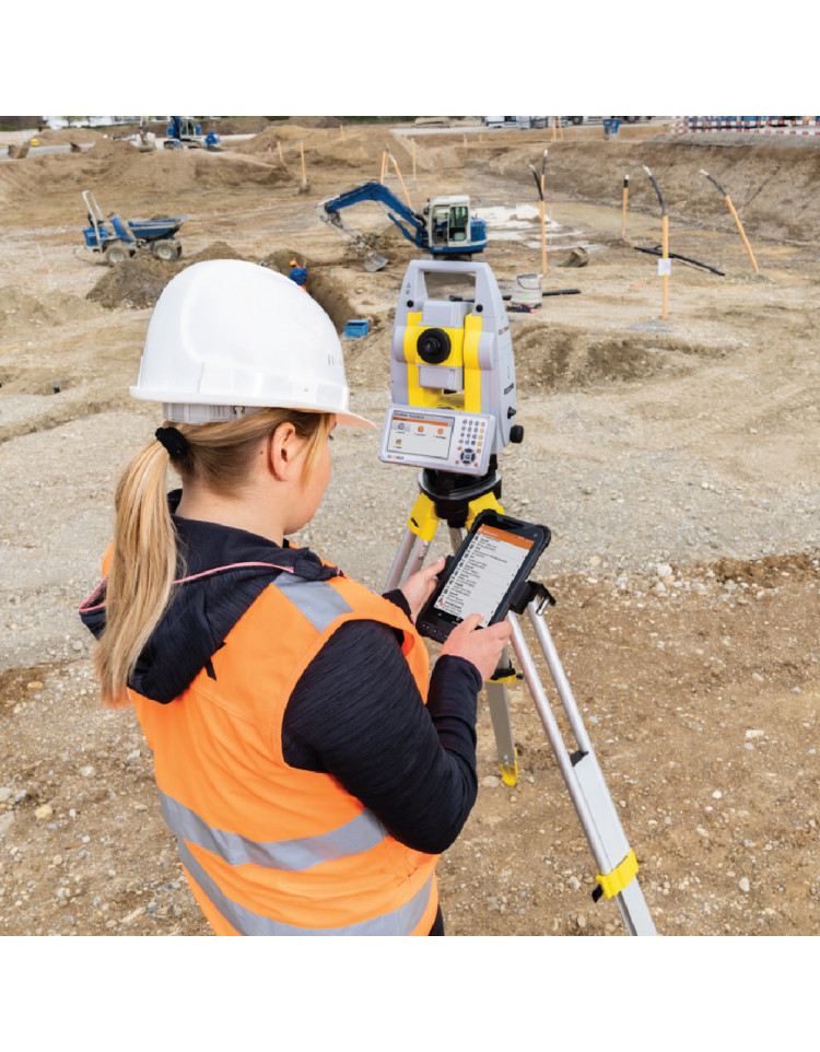 Station totale GeoMax Zoom75 avec technologie accXess EDMâ„¢ pour mesures sur prisme ou surfaces