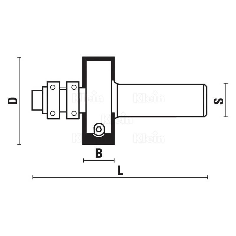 We150.380.R - Fraise à plaquette - Sistemi S.R.L. - Diamètre 38 mm - Épaulement HW Z=2_2