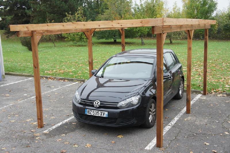Carport en bois sans couverture - Delahaye - Surface de 15 m²_2