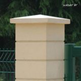 Chapeau de pilier anti-infiltration avec goutte d'eau intégré