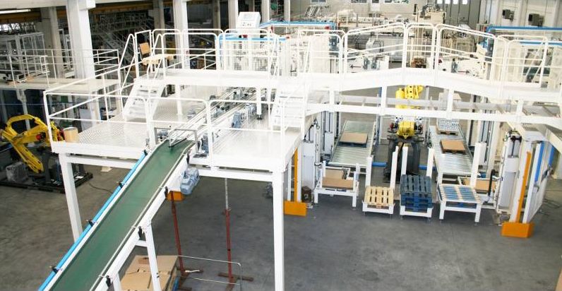 Hybrid AC 420 - Palettiseur à alimentation par le haut avec palette fixe - Clevertech France_2