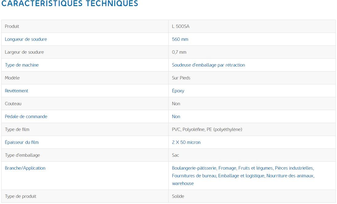 L 500SA - soudeuse en L compacte Audion - épaisseur du film 2 x 50 microns_2