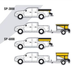 Saleuse portée électrique SP3000 - VUL - Trémie polyéthylène 390L - 12V_2